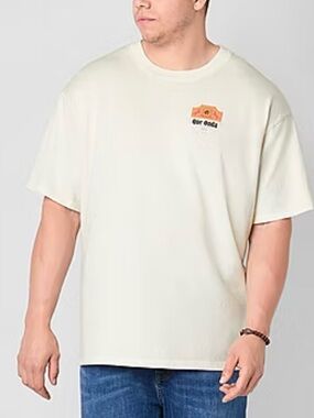 Arizona Jean Company Cream Short Sleeve Graphic Tee 3xl boxy tee QUE ONDA